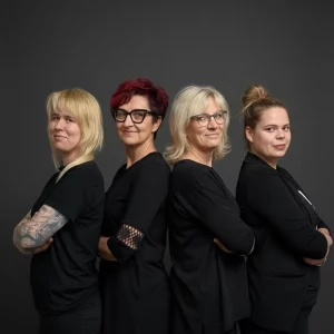 Drei Friseur Damen aus dem Salon Stavenhagerstr.